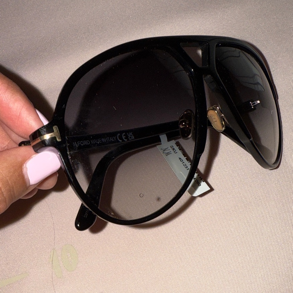 Tom Ford Men’s Double-Bridge Acetate Aviator sunglasses